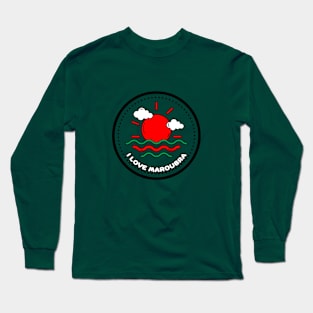 I LOVE MAROUBRA - RED AND GREEN Long Sleeve T-Shirt